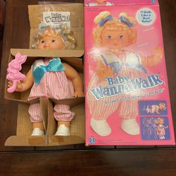 Vintage Baby Wanna Walk Doll