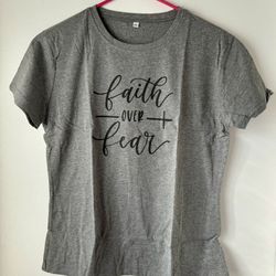 Faith Over Fear Shirt, XXL