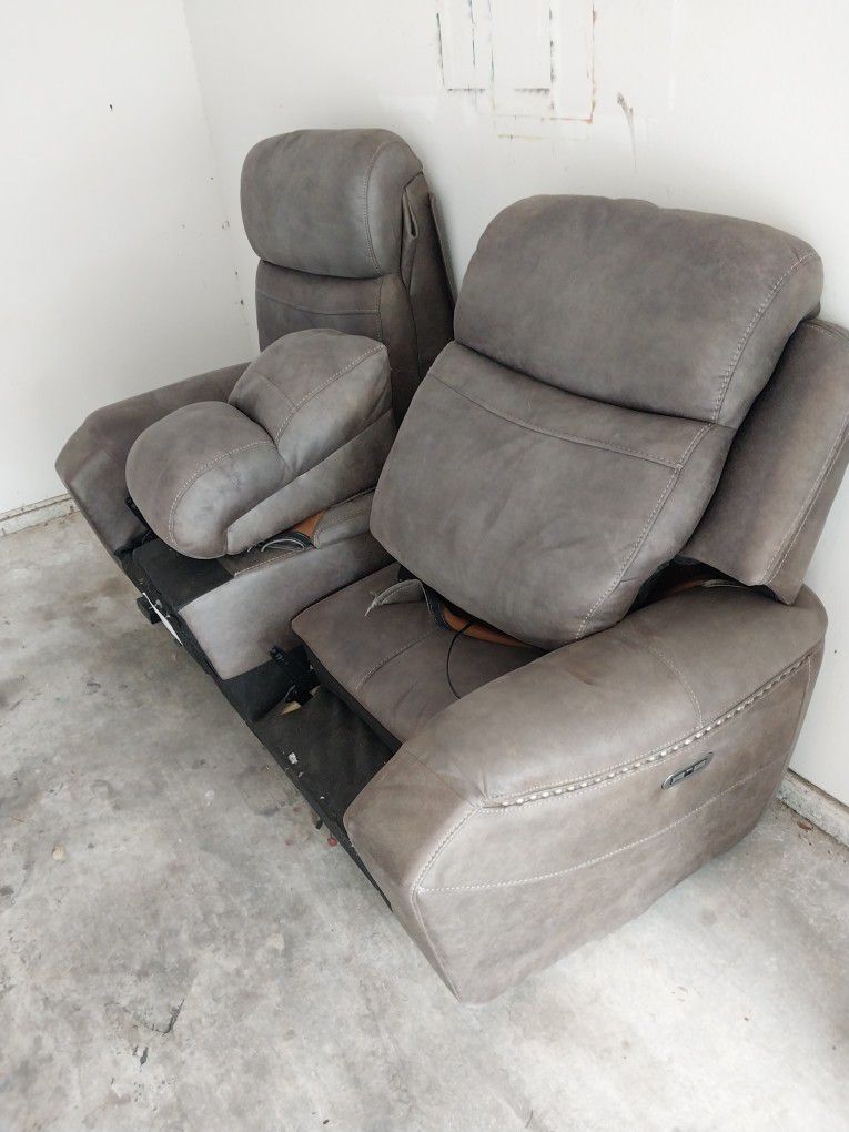 Loveseat With Electric Controls
