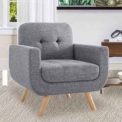 Contemporary Accent Armchair By Rosevera Elena, 30D x 30W x 34H in