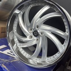 24” LEXANI WHEELS RIMS 5x5 + TIRES (4) JEEP OBS IMPALA. C10-WE FINANCE