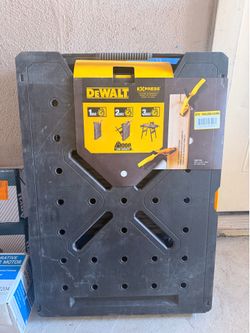 DeWalt Express 33 in. H Plastic Folding Portable Sawhorse Workbench