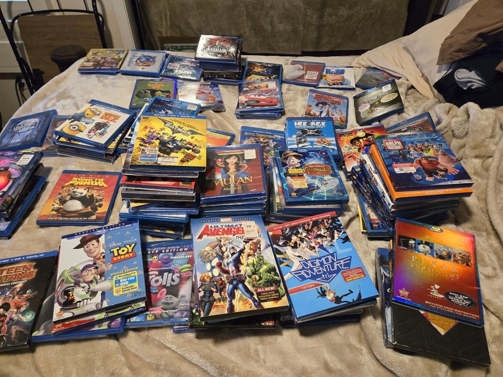 100+ BLURAY LOT KIDS MOVIES