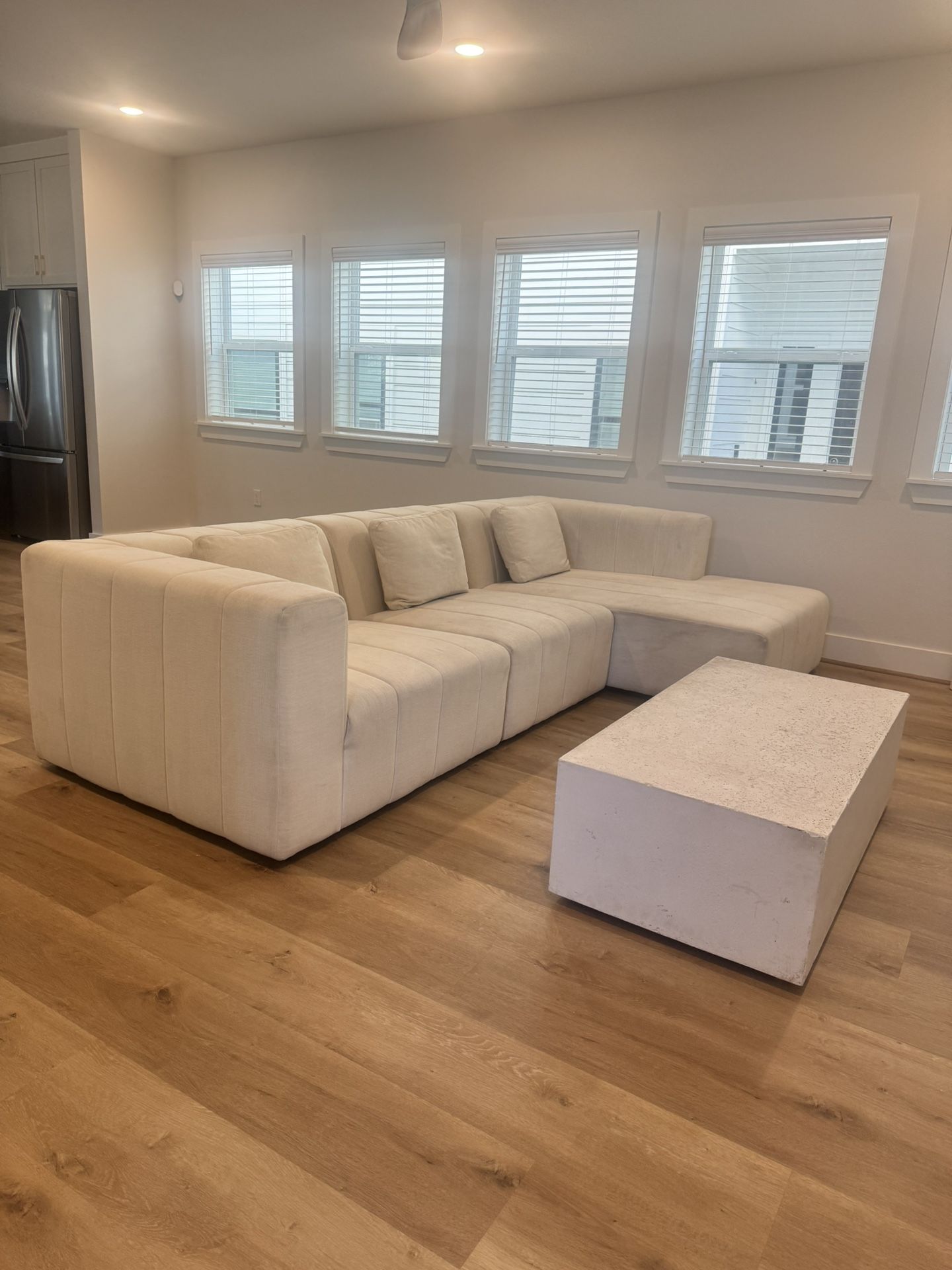 Large modular sectional Performance Fabric