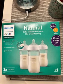 Glass baby bottles 3pk