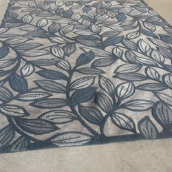 Săble Blue Toscană În , Out Door Rug Size 7’ 10 “/10’Gertmenian /1896