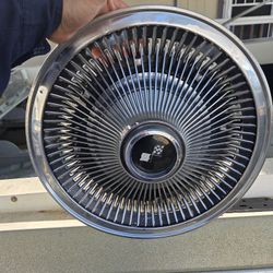 vintage 1(contact info removed) Chevrolet Corvette hubcap, commonly known as a turbine-style or P02 wheel cover