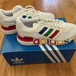 Adidas Originals ZX 750 Sneakers Kids 4 (Women’s 6) White Shoes Athleisure New