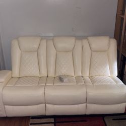 Tan Leather Couch
