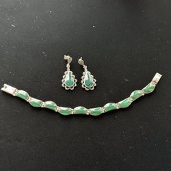 Earrings and Bracelet Set 