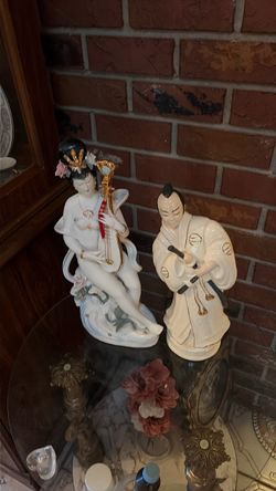 Asian Porcelain Figurines Set of Two