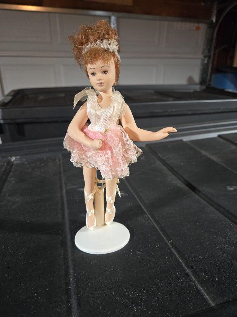 porcelain ballerina doll.