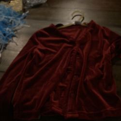 Red velvet, long sleeve, girl shirt
