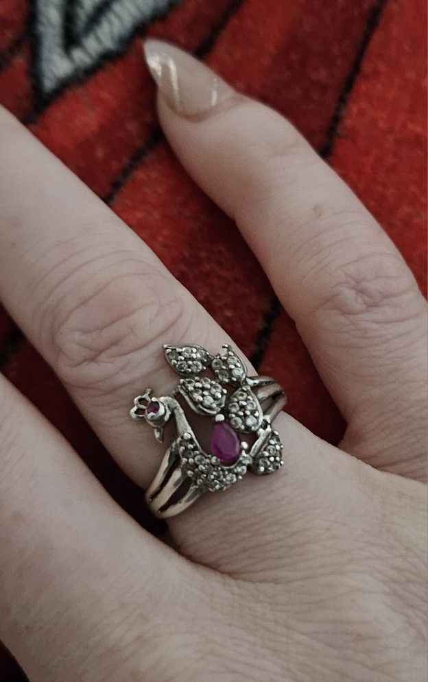 White Gold Ring Antique 
