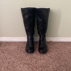 Black Boots From Macy’s Size 8 Used A Few Times