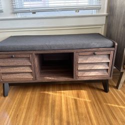 40-inch Storage Bench With Cushion