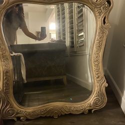 Hand carved mirror