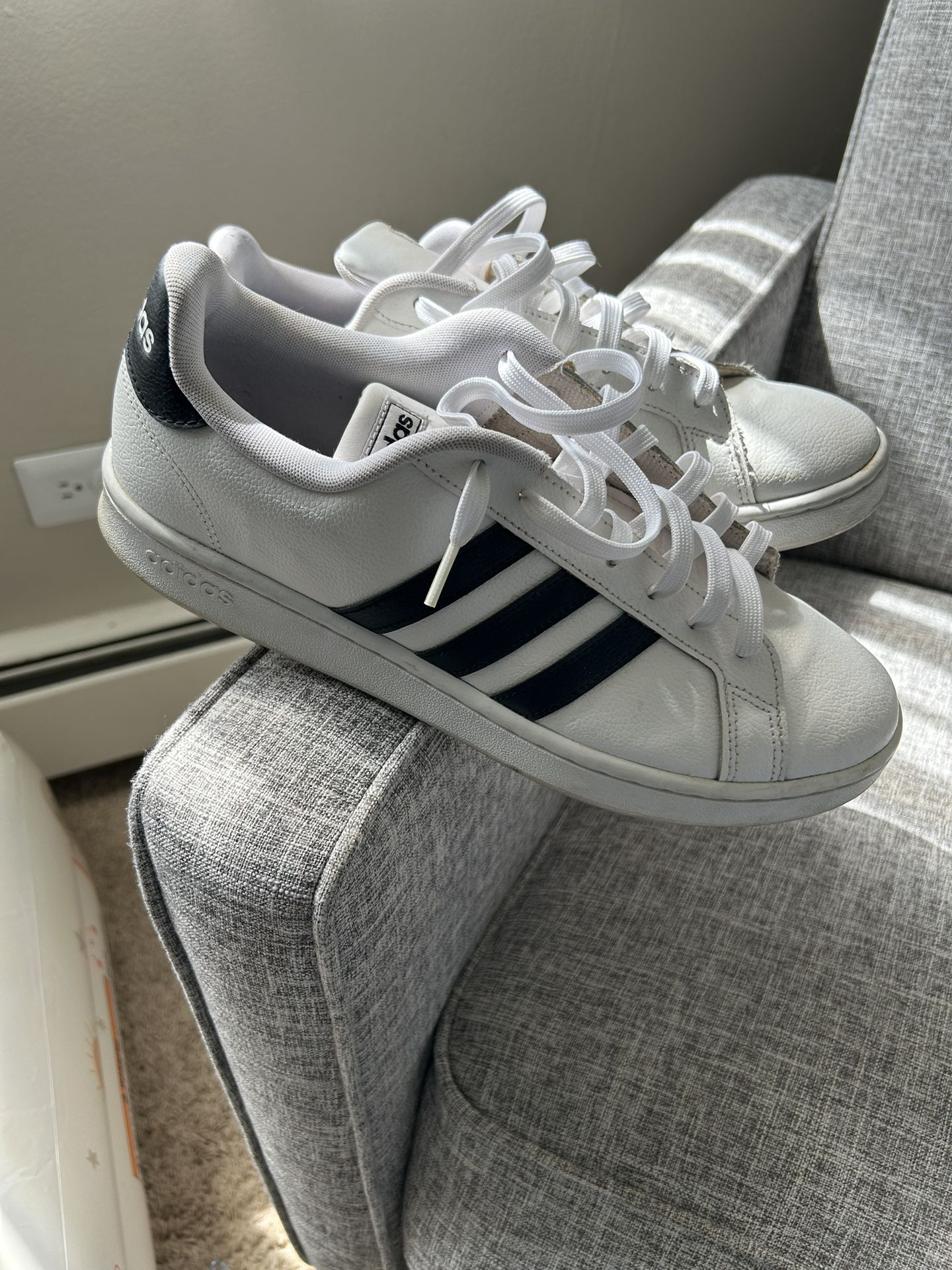 White And Black Adidas Shell Toes