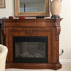 Large Electric Fireplace/shelf