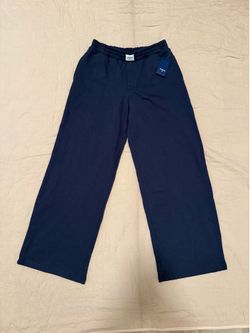PARKE x target high rise boxer sweatpants in Navy Blue