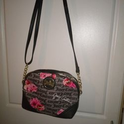 New Juicy Couture Crossbody Black Floral