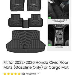 2022 Honda Civic Sport Sedan Floor Liners 