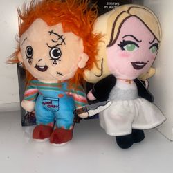 Chucky & Tiffany Plushies 