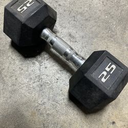 25 Lb Dumbell Single