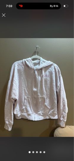 PINK Victoria's Secret SET Sweat-Pants and  Zip-Up Hoodie