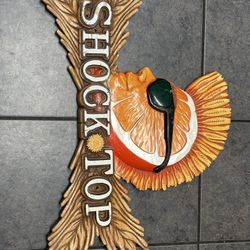 Shock Top Beer Foam Sign 