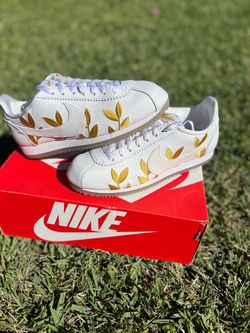 Nike Cortez White Gold Leaf