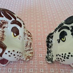 Vintage Puppy Dog Eyeglasse Holder Ceramic