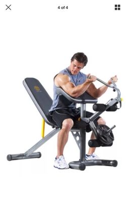 Gold's gym xrs 20 olympic rack and bench sale