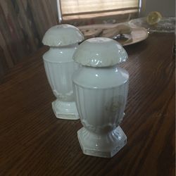 Lennox Salt and  Pepper Shakers  White
