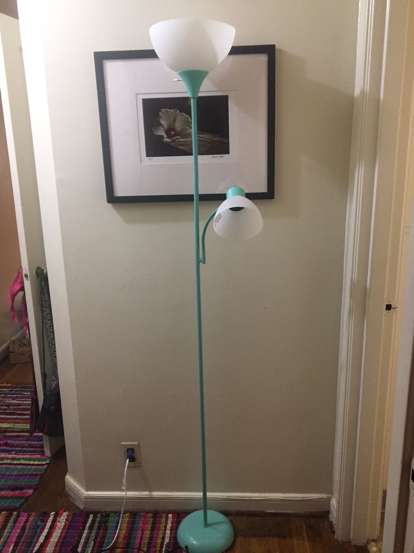 Teal Floor Lamp