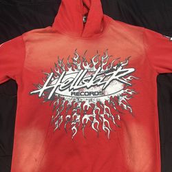 Hellstar Hoodie Large Red Gray 