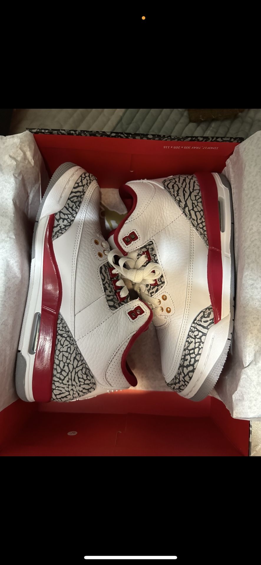 Jordan 3 Cardinal Size 6.5