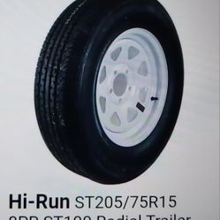 BRAND NEW TRAILER TIRE AND RIM