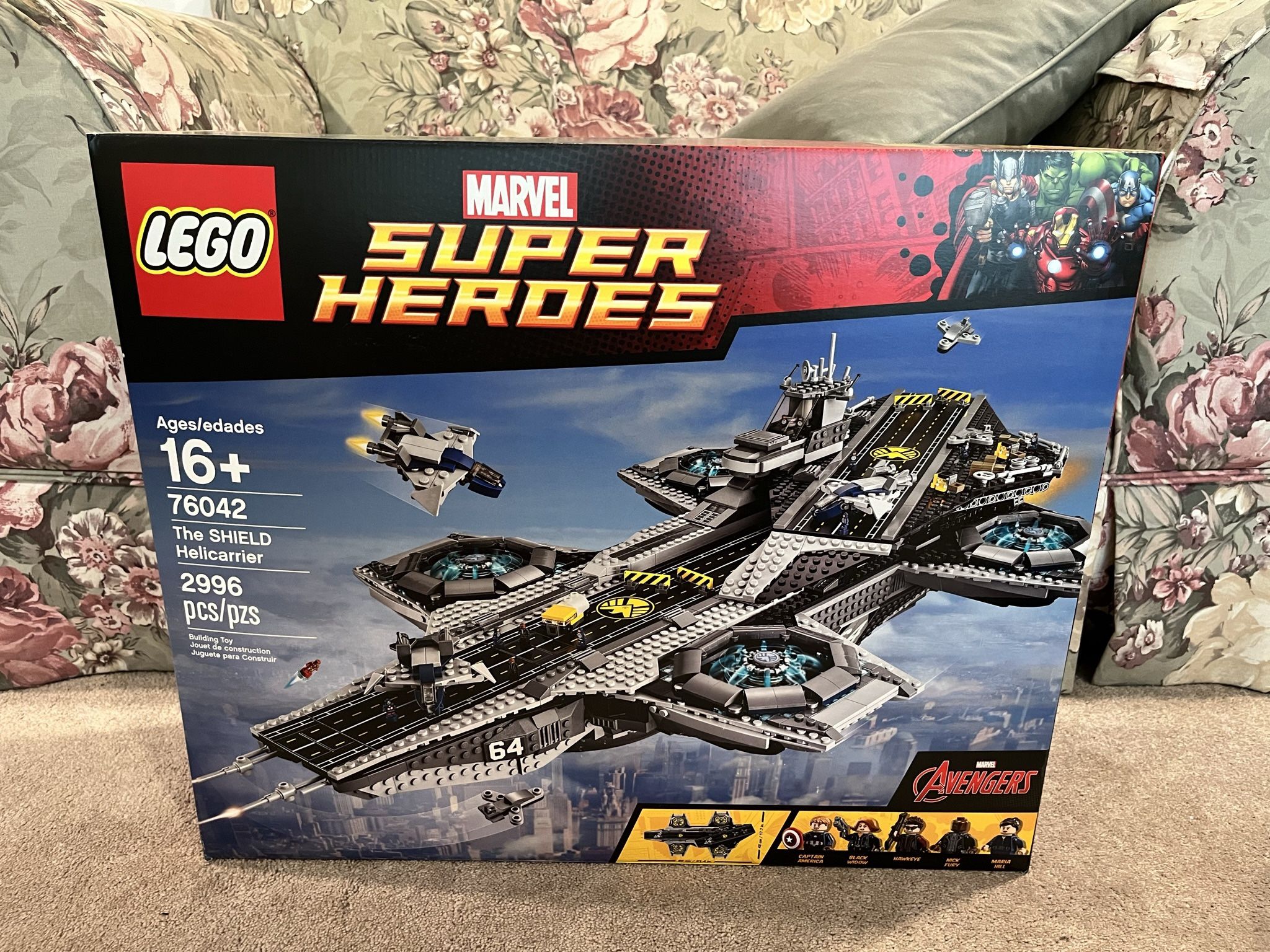 Nick Fury Lego Super Heroes The Shield Helicarrier 76042 LEGO