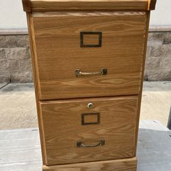 Sturdy Wooden Filing Cabinet