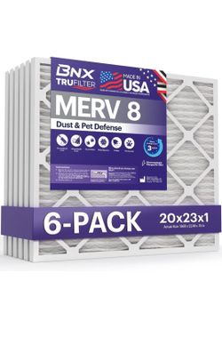 TruFilter  20x25x1 Air Filter MERV 8 (11-Pack) - MADE IN USA – Dust & Pet Defense Electrostatic Pleated

