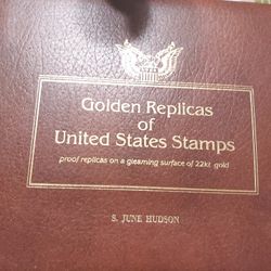 GOLDEN REPLICA OF US STAMPS COLLECTION