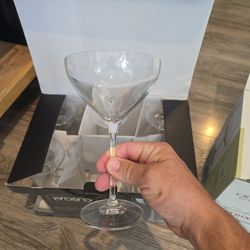 Martini and wine glasses