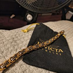 INVICTA STAINLESS STEEL BRASLET MENS