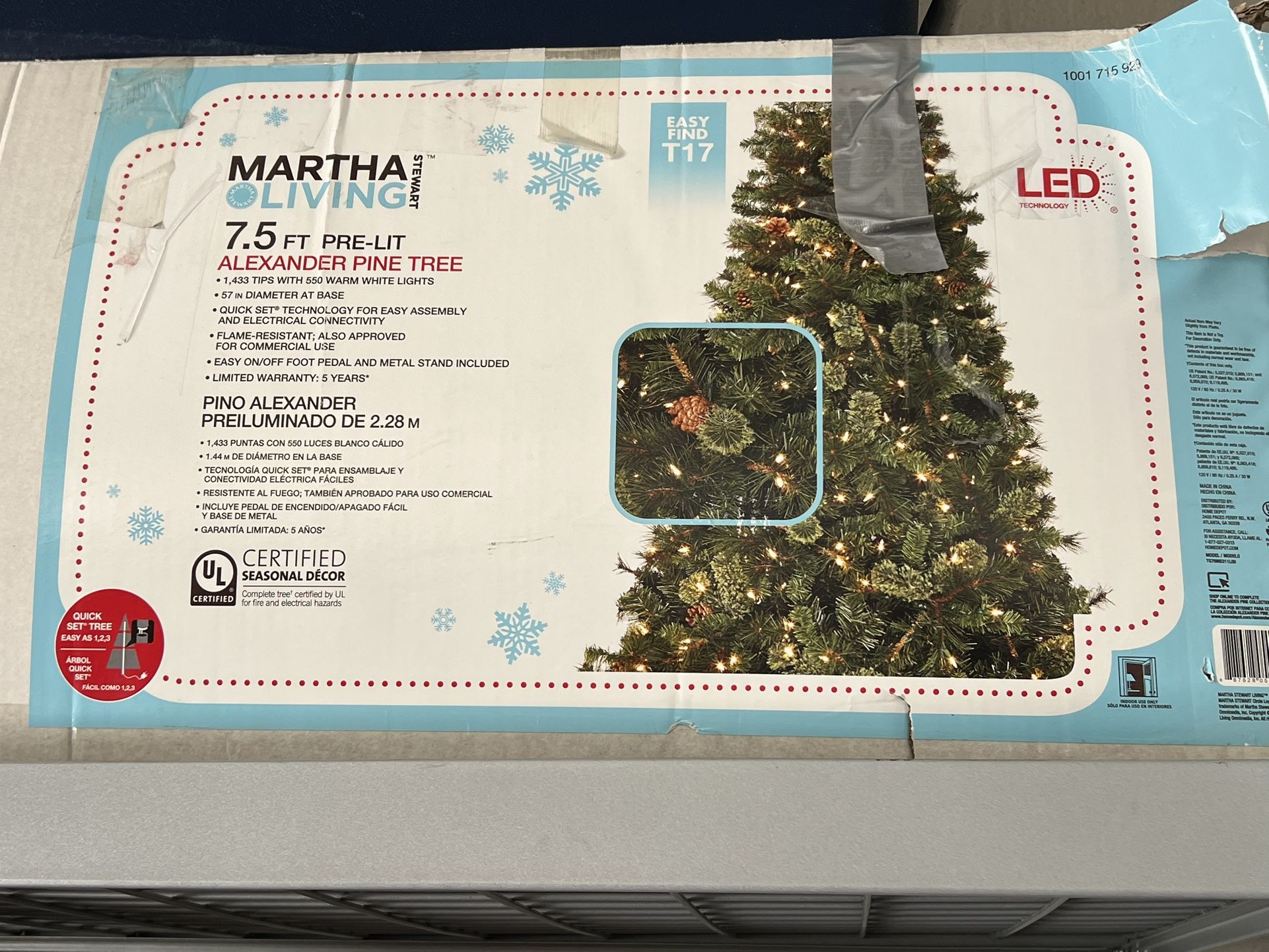 7.5 Christmas Tree Pre Lid
