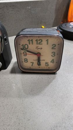 Vintage Equity alarm desk clock