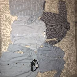 Baby boys size 2 shirts three from H&M and one Náutica