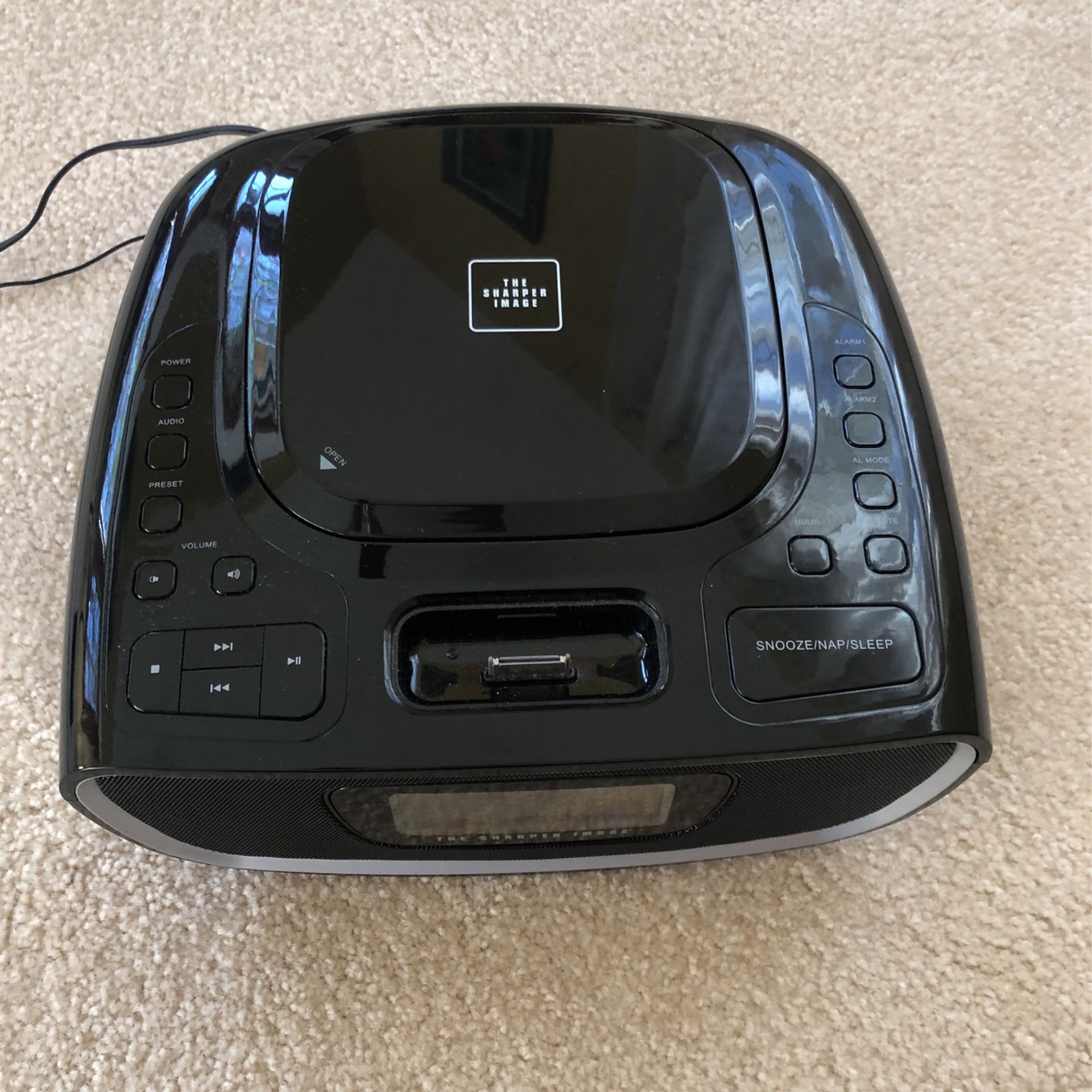 The Sharper Image Digital Alarm Clock Radio (Model No. EC-B160)