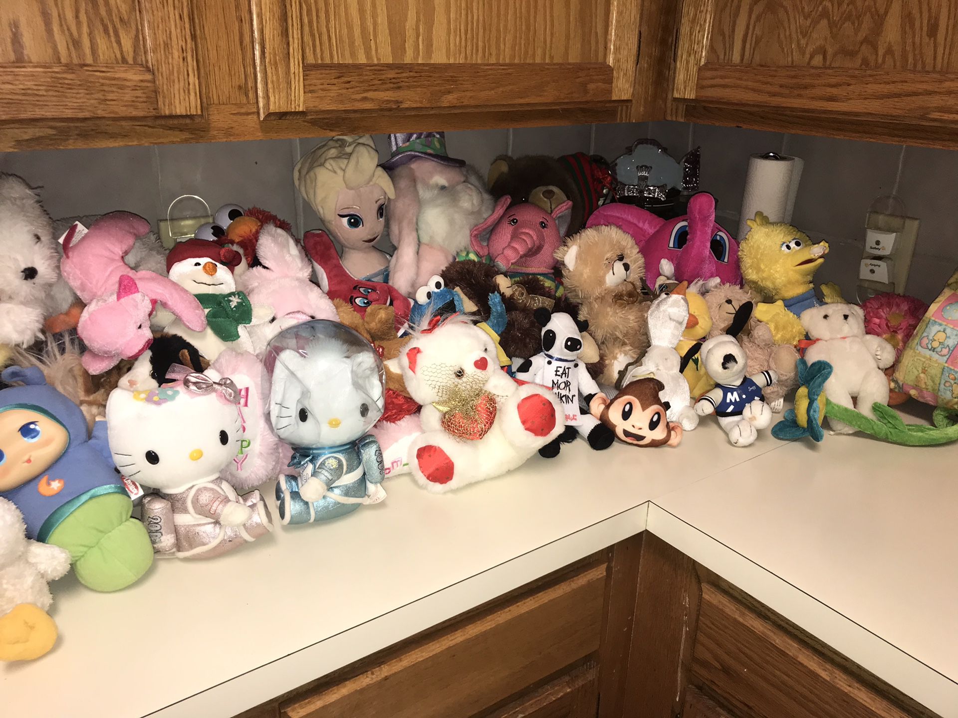 Lot of Stuffed animals / Hello Kitty Swim Suit