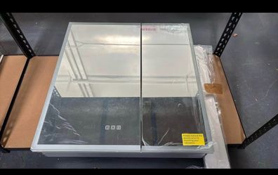 New 30x32 Lighted Dimmable LED Medicine Cabinet w/ Lights Outlet Time Display